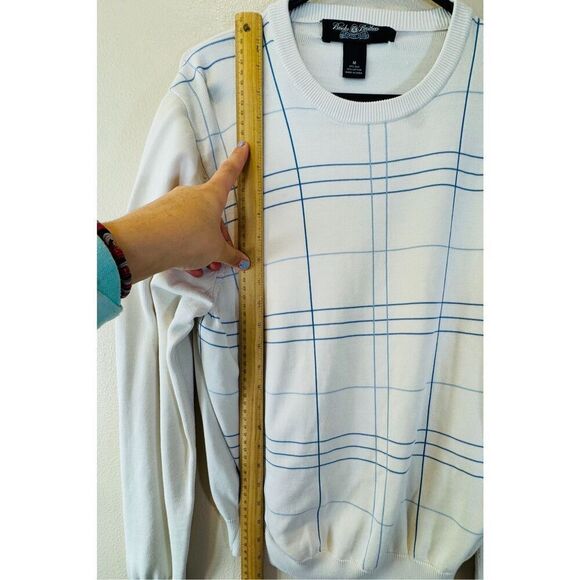 Brooks Brothers Country Club Silk Blend Classic Aragon Sweater Medium Men's - Picture 5 of 8